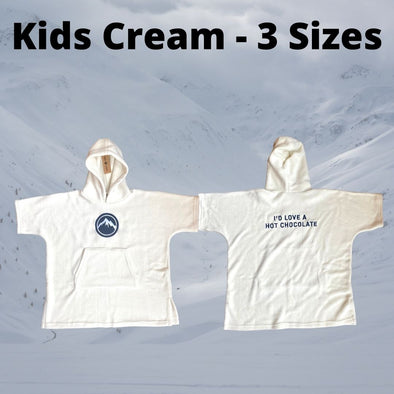 Kids Beach Robes - Cream - 3 Sizes