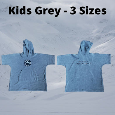 Kids Beach Robes - Grey - 3 Sizes