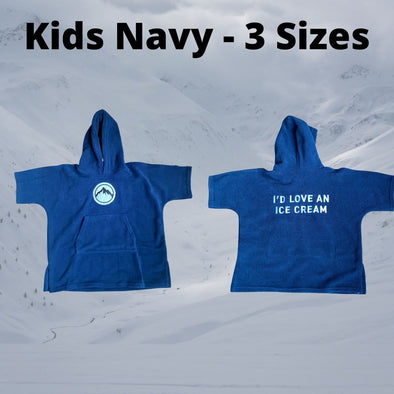 Kids Beach Robes - Navy - 3 Sizes